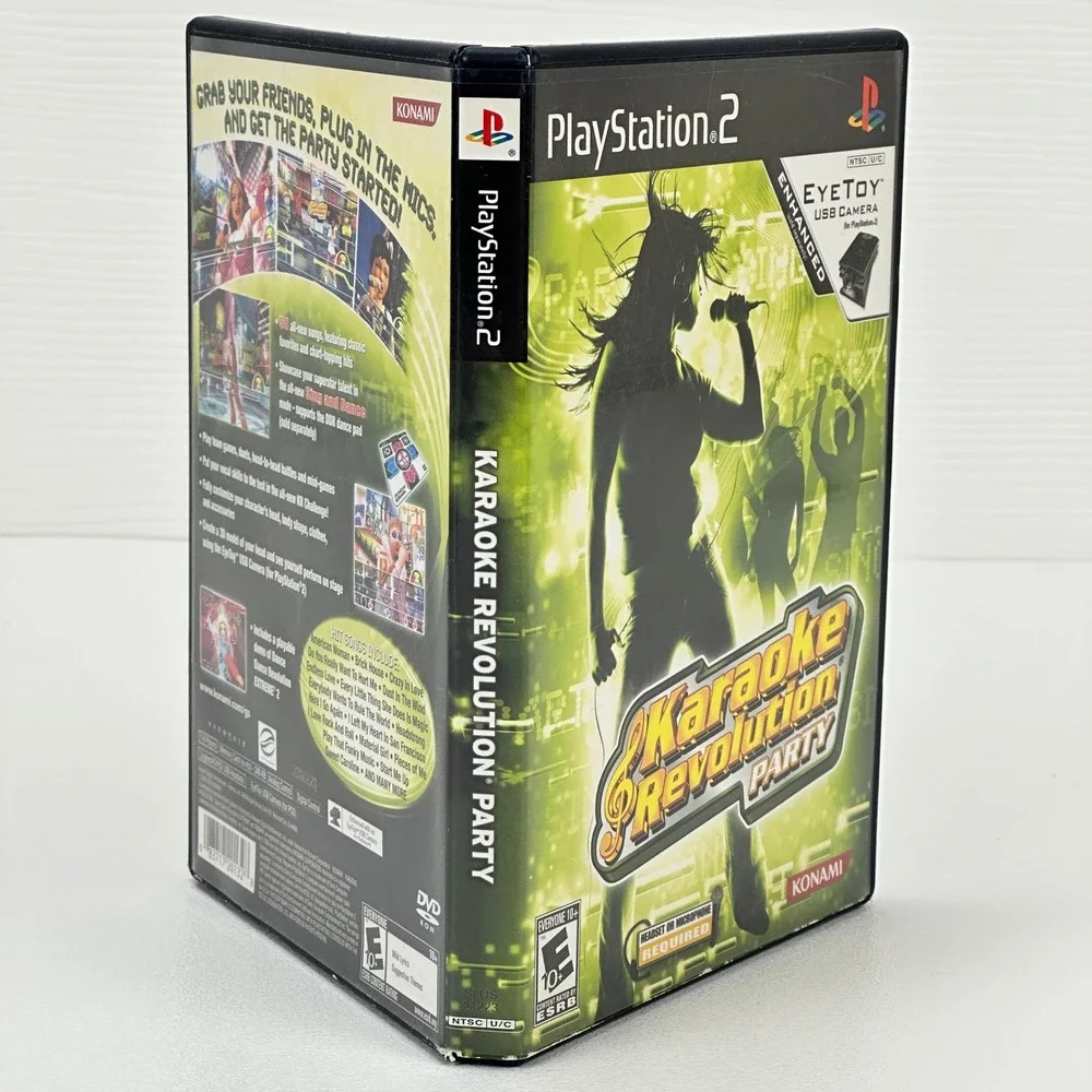 Karaoke Revolution Party‎ Sony PlayStation 2 PS2 Konami SLUS-21223 CIB 2005